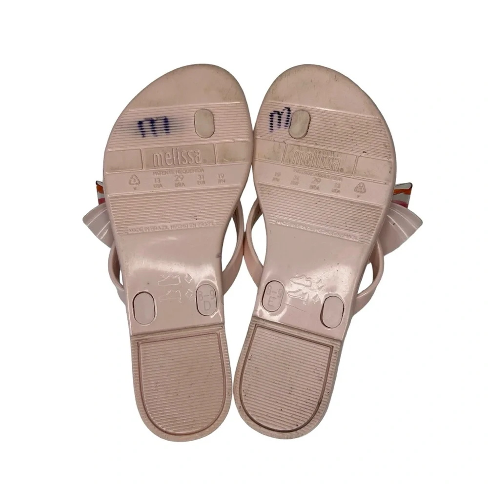 MEL MINI MELISSA Pink HarmonicSweet II Flip Flop With Oversized Bow Size‎ 13.